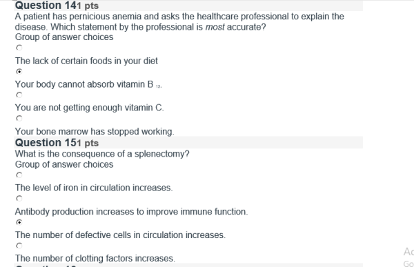NURS-6501N ADVANCED PATHOPHYSIOLOGY Final Exam QUIZ